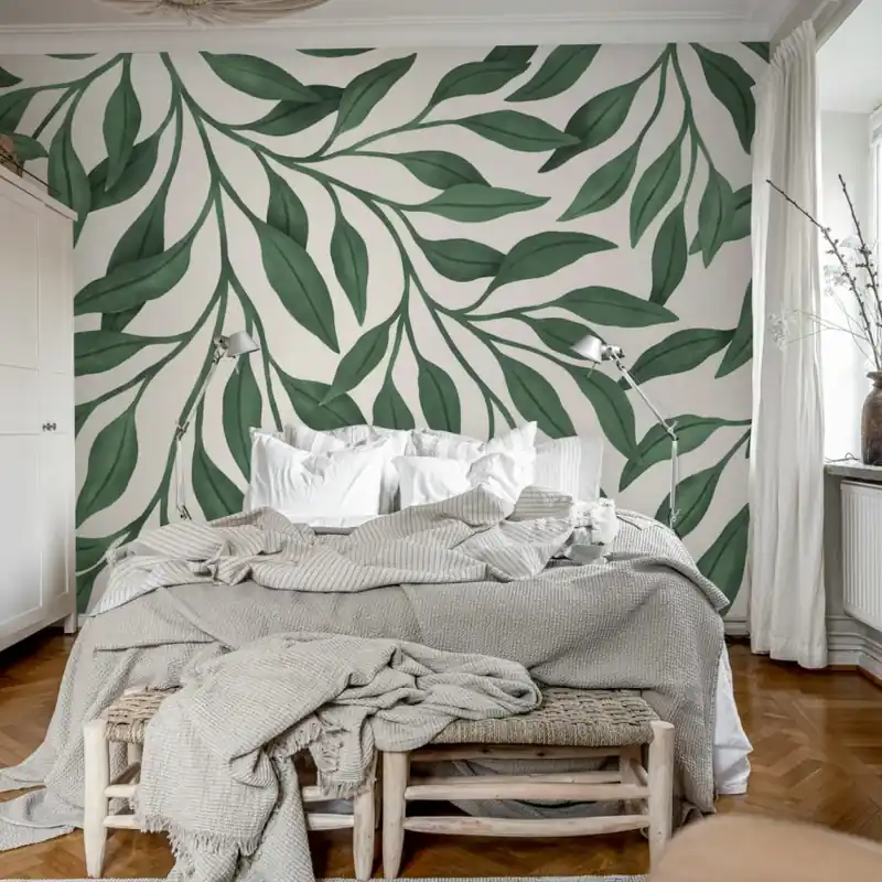 Bestseller Giant Leaves, Green, Rebel Walls