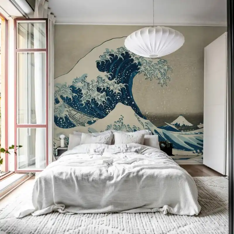 Under the Wave off Kanagawa Repeatable, Rebel Walls Tapet perete cu valuri Cel mai bun preț