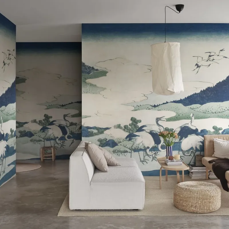 Retur gratuit Umezawa Manor in Sagami Province Repeatable, Rebel Walls Tapet cu design japonez