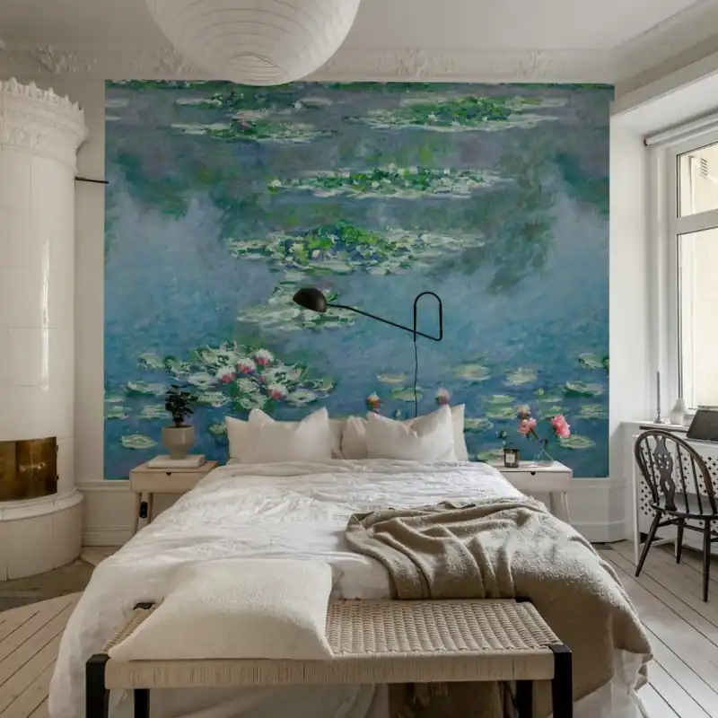 Retur gratuit Water Lilies by Claude Monet, Rebel Walls Tapet cu nuferi de Claude Monet