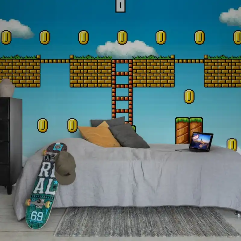 Bonus Level, Day, Rebel Walls Tapet cu design clasic de jocuri Nu rata