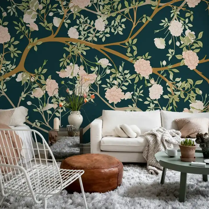 Retur gratuit Japanese Garden, Night, Rebel Walls Tapet cu design minimalist inspirat din grădinile japoneze