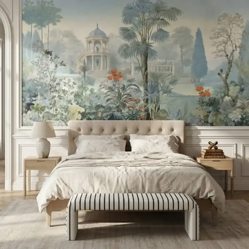 Mai ieftin Framed Eden, VLAdiLA Fototapet Grădină Exotică Personalizată pentru Dormitor