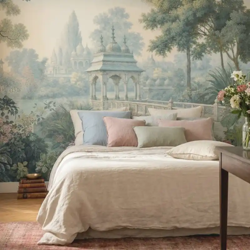 Celestial Palm Court, VLAdiLA Fototapet Grădină Exotică Personalizat Cel mai bun preț