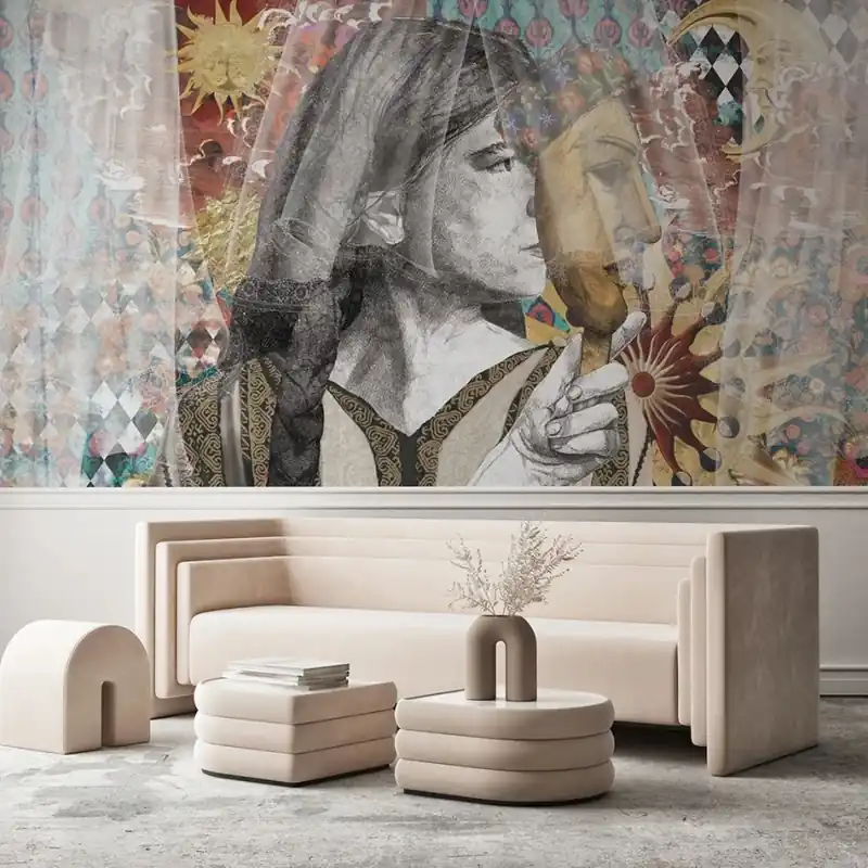 Eclipsă, VLAdiLA Fototapet Personalizat cu Design Artistic Plată sigură