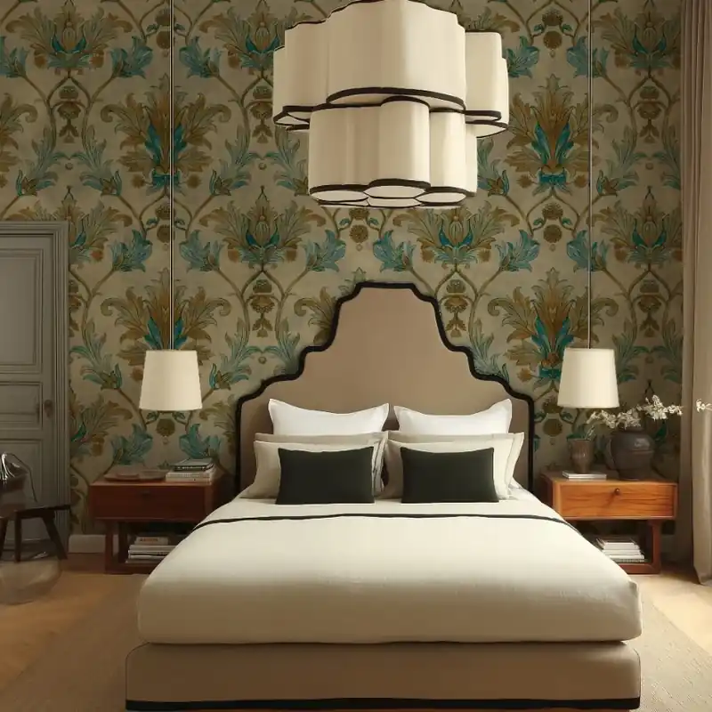 Empire Bloom Fawn, VLAdiLA Tapet Floral Personalizat pentru un Interior Elegant Expediere rapidă