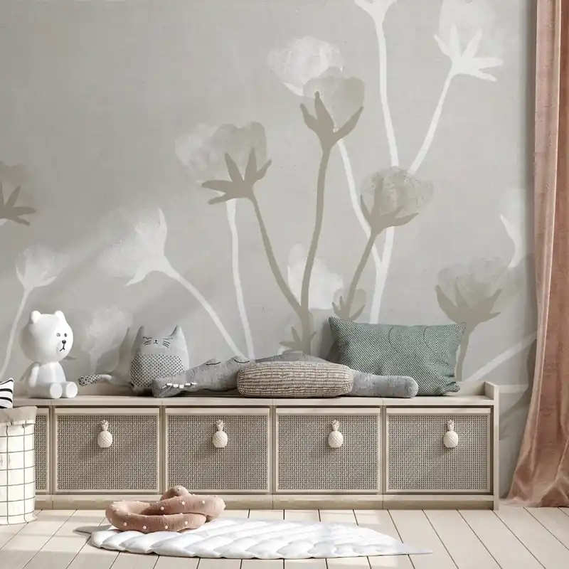 Bellflower Garden Beige, Dream Prints Tapet Floral Bej pentru un Decor Elegant Reducere de preț