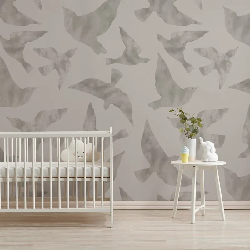 Lovely Doves Beige Light, Dream Prints Tapet decorativ cu porumbei bej Reduceri