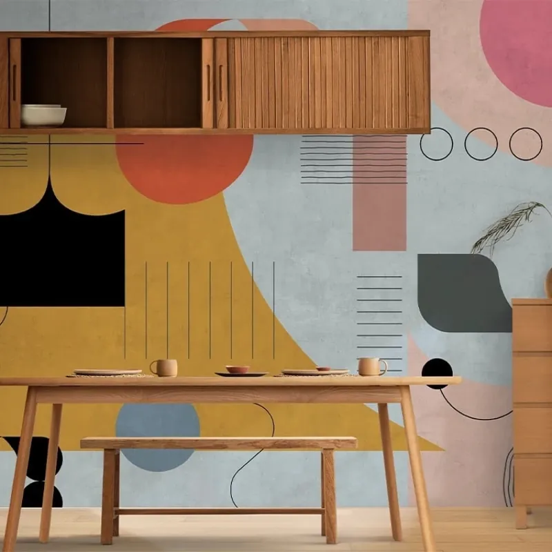 Calitate înaltă Life on Pluto, VLAdiLA Fototapet Abstract Un Decor Modern și Vibrant