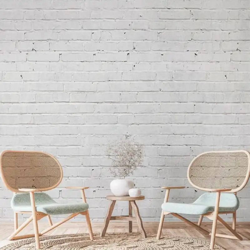 White Bricks, VLAdiLA Tapet cu aspect de cărămidă albă - White Bricks Retur ușor