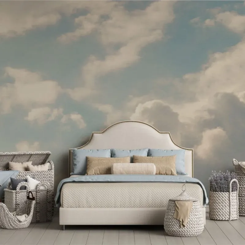Doar azi Splendid Azure, VLAdiLA Tapet cu Nori Splendid Azure - Design Modern pentru o Atmosferă Relaxantă