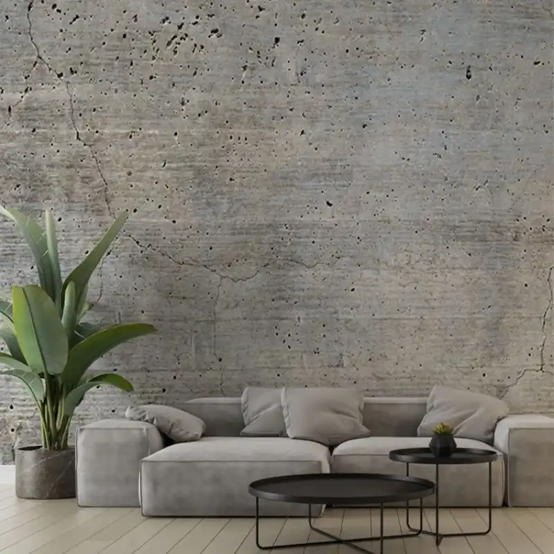 Real Concrete, VLAdiLA Tapet cu aspect de beton gri Disponibil imediat