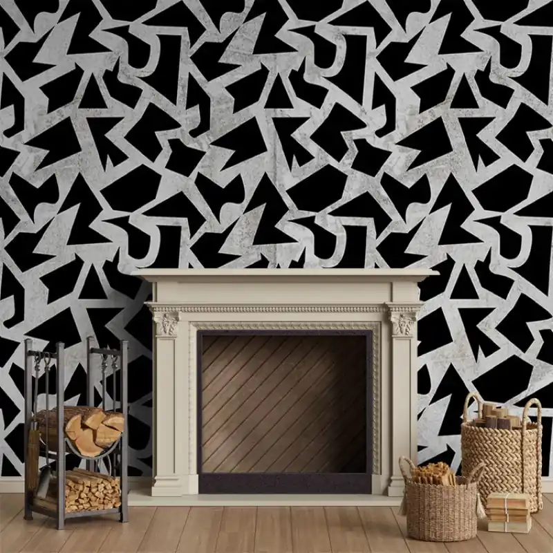 Cumpără acum Geometric Grunge Light, VLAdiLA Tapet geometric cu accente grunge