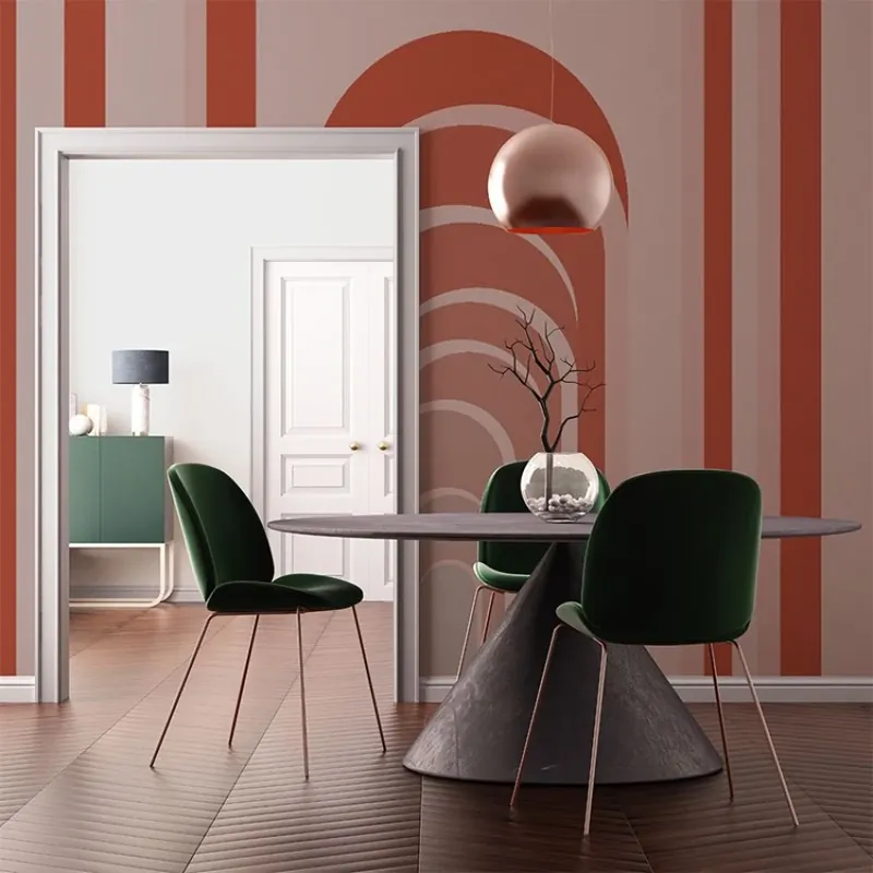 St Jane, VLAdiLA Tapet abstract modern cu arce și dungi Expediere rapidă