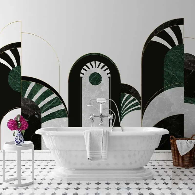 Guardian, VLAdiLA Tapet baie modern cu design geometric Plată sigură
