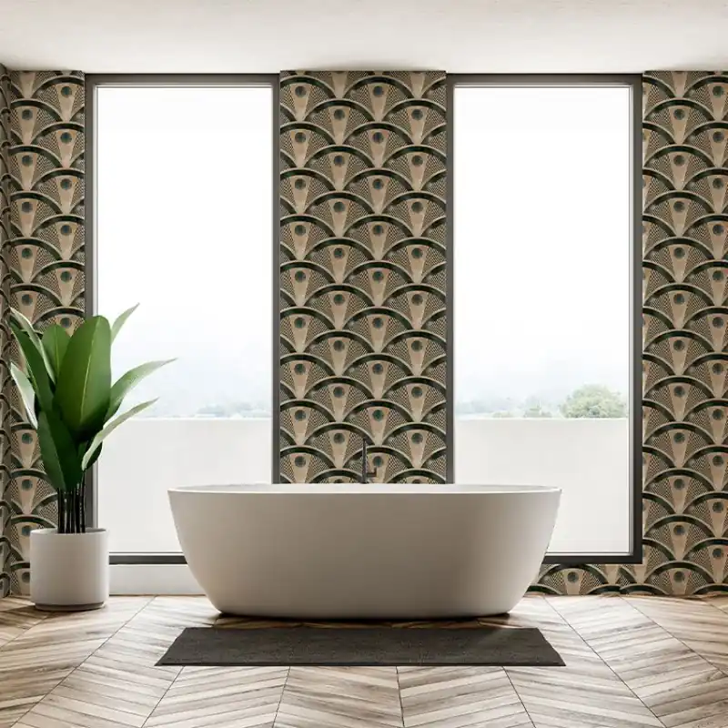 Preț mic The Hoover Factory Green, VLAdiLA Tapet cu design Art Deco elegant