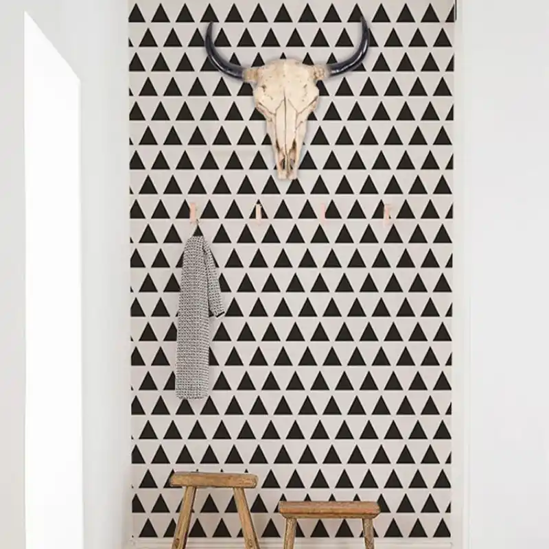 3D Triangle, VLAdiLA Tapet modern cu triunghiuri negre Cumpără acum