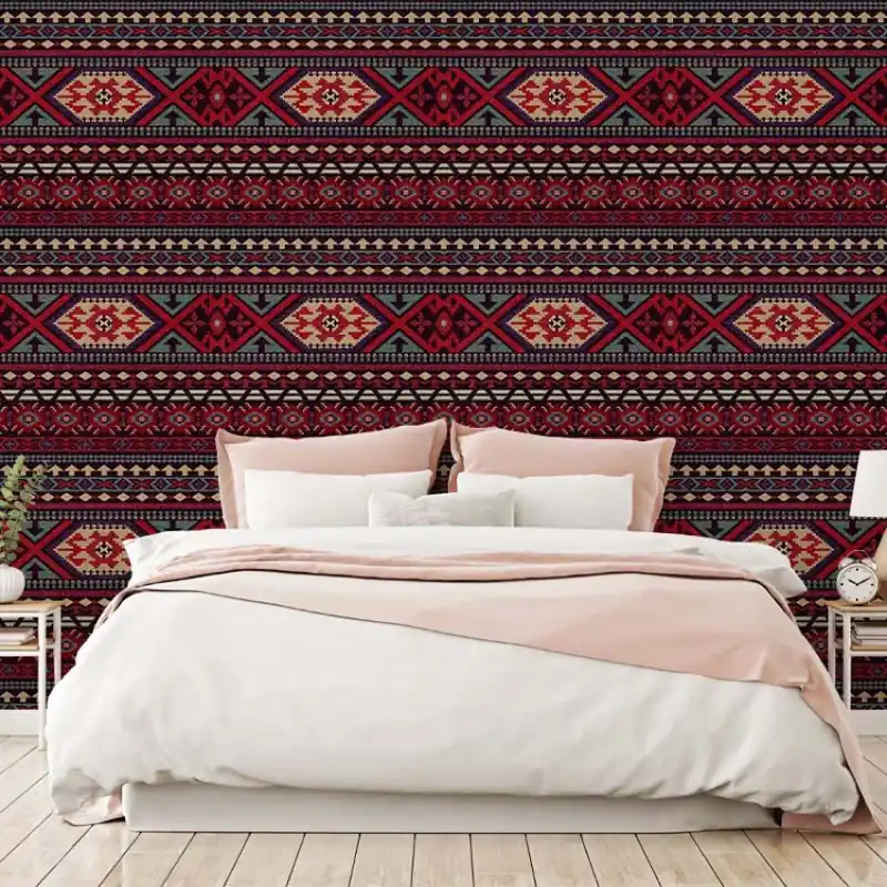Bestseller Red Carpet, VLAdiLA Tapet Geometric Vibrant - Adaugă Stil Camerei Tale
