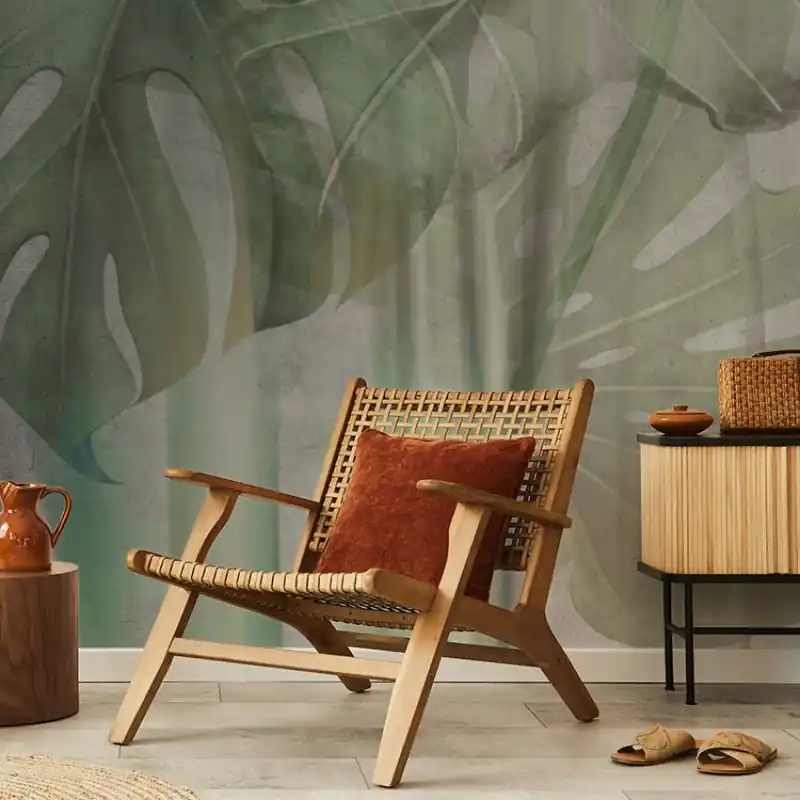 Cumpără acum Monstera Mirror, VLAdiLA Tapet cu frunze de Monstera pentru un design modern și tropical