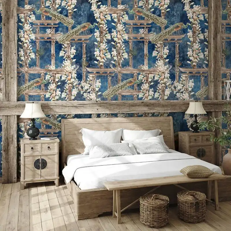 Torri dark blue, VLAdiLA Tapet cu design japonez Torri dark blue Reducere extra
