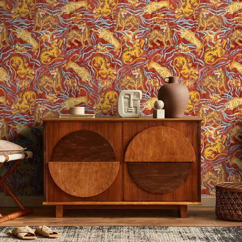 Waghoba Scarlet, VLAdiLA Tapet cu tigri pentru un decor spectaculos Nu rata
