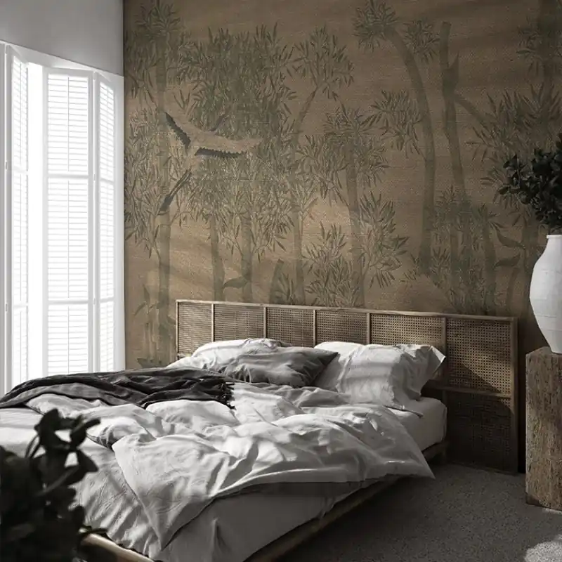 Plată sigură Makino Pavilion Green Grove, VLAdiLA Tapet cu design exotic și elegant