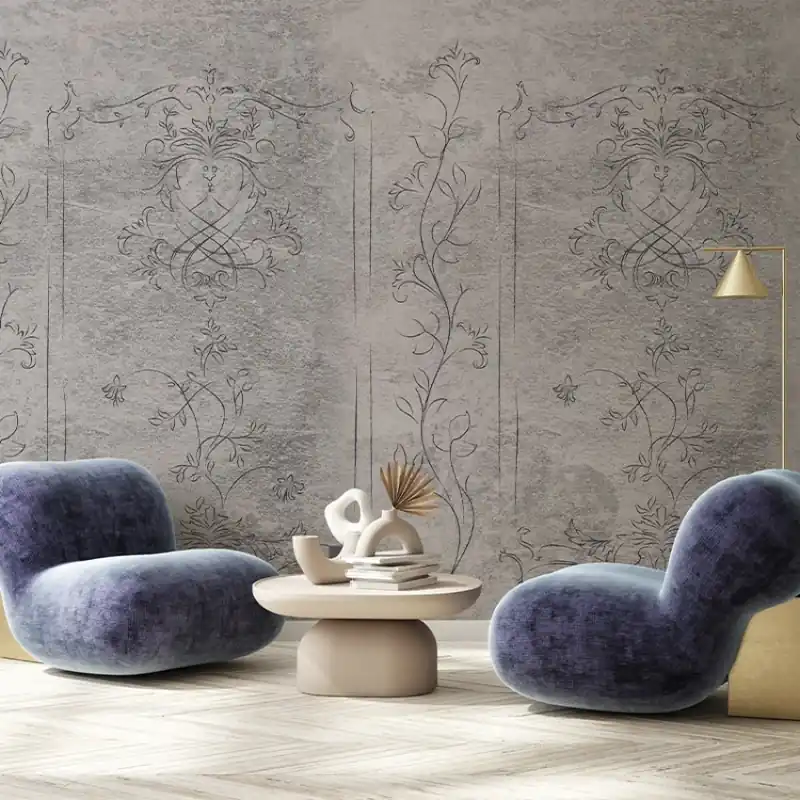 Boucler Stucco Light, VLAdiLA Tapet cu design floral delicat Ultima șansă