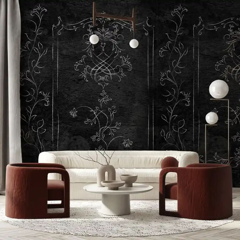 Preferatul clienților Boucler Stucco Dark, VLAdiLA Tapet cu design elegant și rafinat