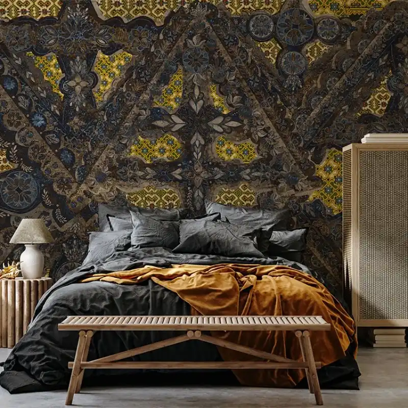 Gravură (grâu), VLAdiLA Tapet cu un design bogat și complex, inspirat de arta tradițională. Ofertă specială