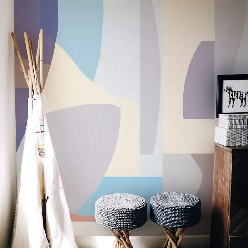 Le bonheur (lilas), VLAdiLA Tapet modern cu design geometric Comandă acum