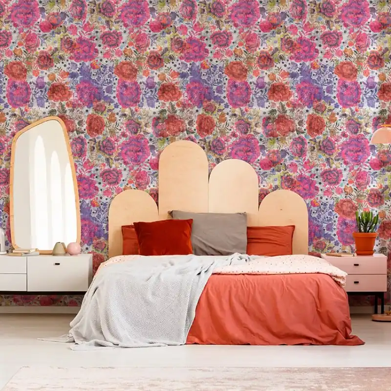 Meșteșug (luminos), VLAdiLA Tapet floral vibrant pentru o atmosferă relaxantă Retur ușor