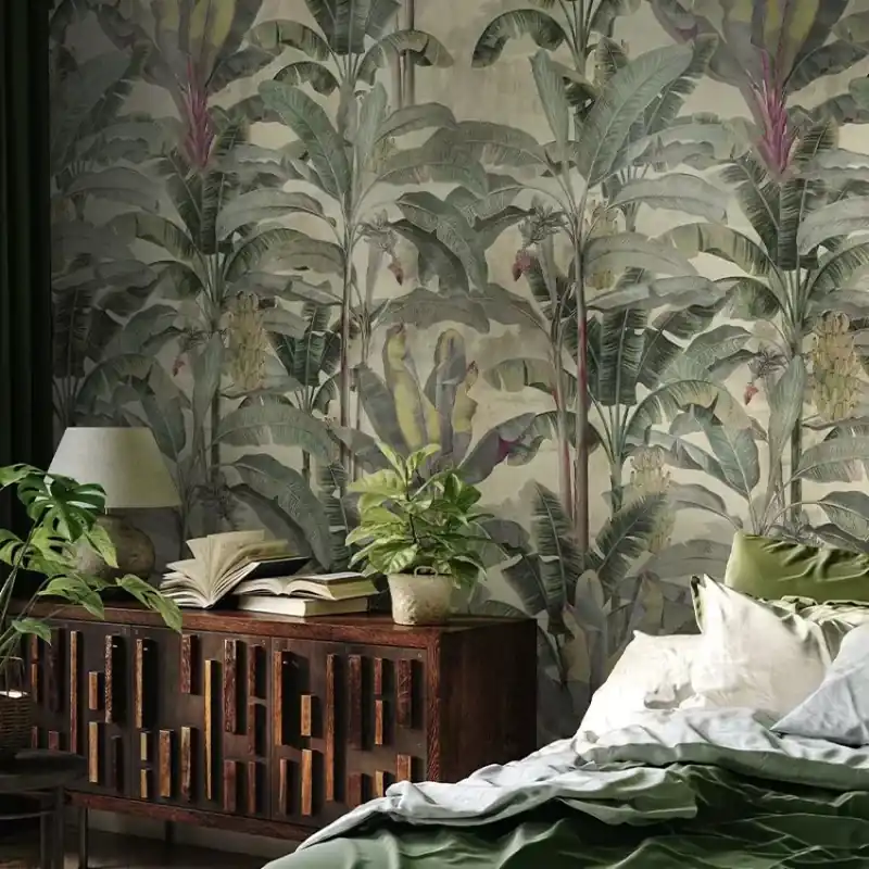 Promoție Musa verticalia, VLAdiLA Tapet cu design tropical
