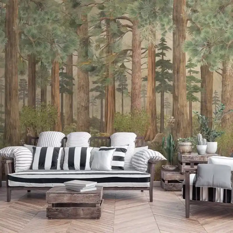 Livrare rapidă Inner Greenwood, VLAdiLA Tapet cu design unic Inner Greenwood