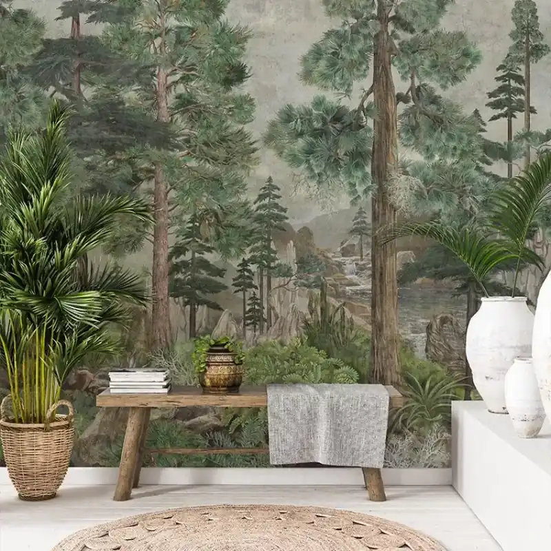 Taiga (vert), VLAdiLA Tapet Natura - Taiga (verde) Discount