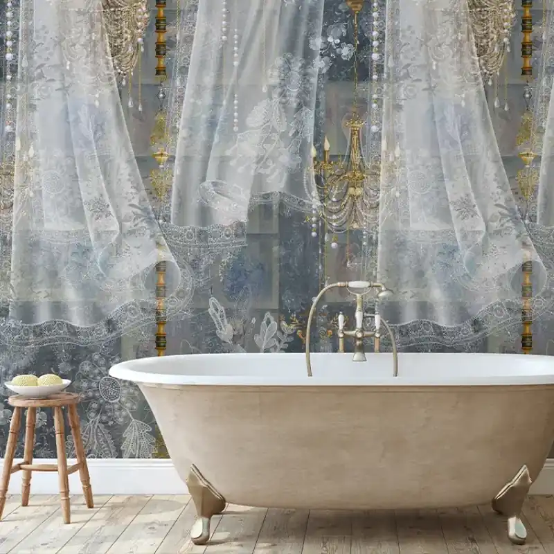 Tea House (Chicory), VLAdiLA Tapet cu design elegant, perfect pentru decorarea oricărei camere. Preț promoțional