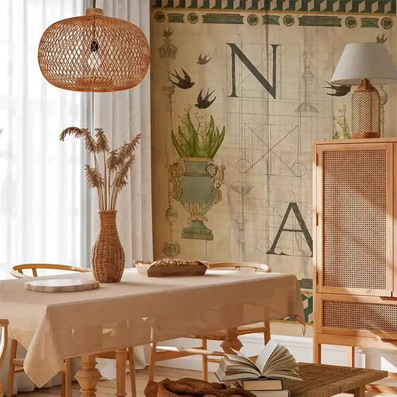 Cumpărături sigure Balchik Dream, VLAdiLA Tapet cu design floral și geometric