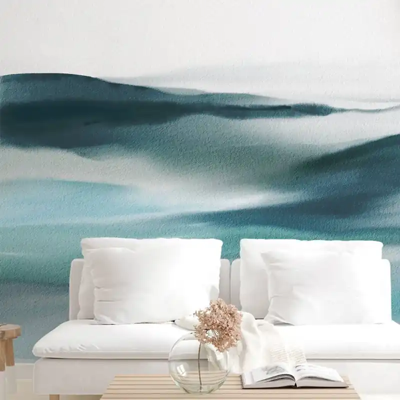 Calitate înaltă Linea, Azzuro, PaperMint Tapet modern cu design minimalist