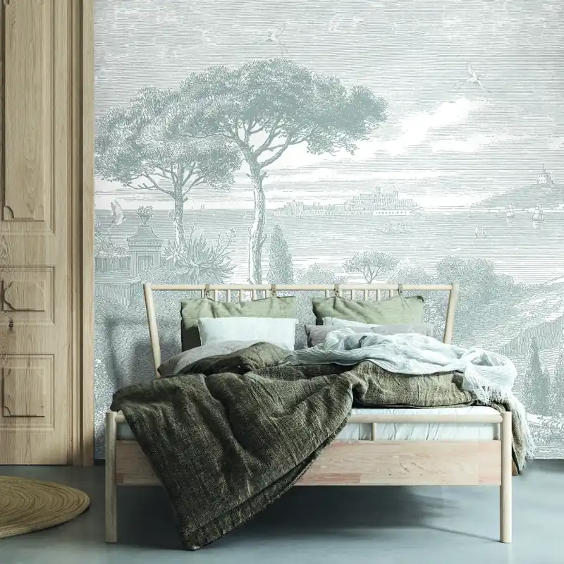 Bord de Mer, Grisaille, PaperMint Tapet decorativ cu design clasic si vintage Lichidare de stoc