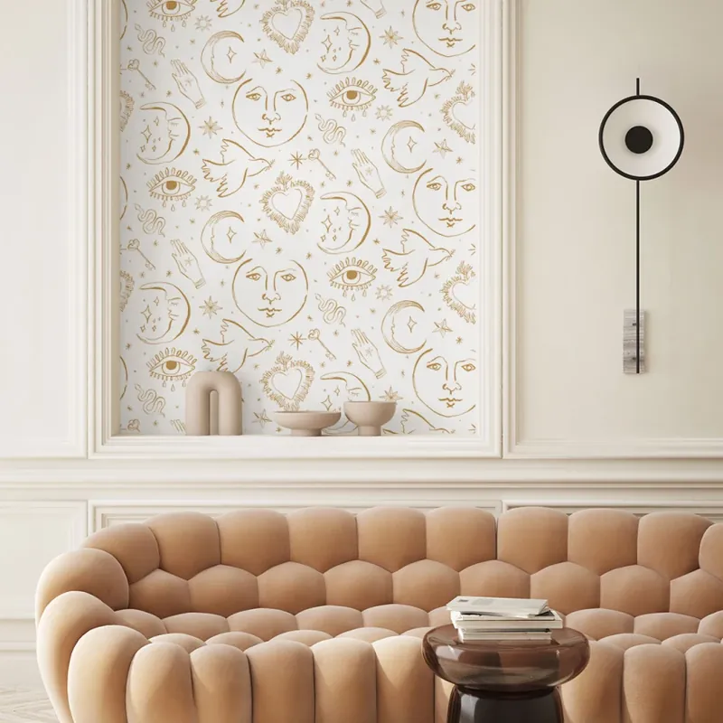 Mystic, Ligne Agathe, 1.5mp / rola, PaperMint Tapet cu design unic și elegant - Mystic, Ligne Agathe Reducere extra