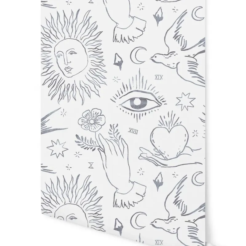 Divin, Ardoise, 1.5mp / rola, PaperMint Tapet cu design modern și vintage - Ardoise Promoție