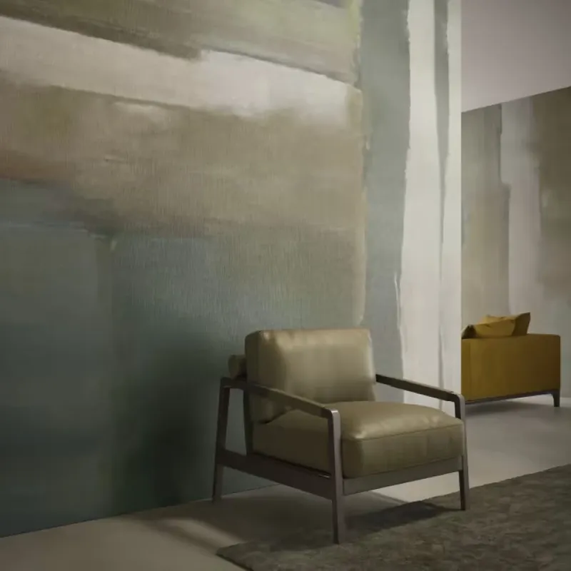 Expediere rapidă Serene, Variant 1, Glamora Tapet modern cu design minimalist și accente de culoare caldă