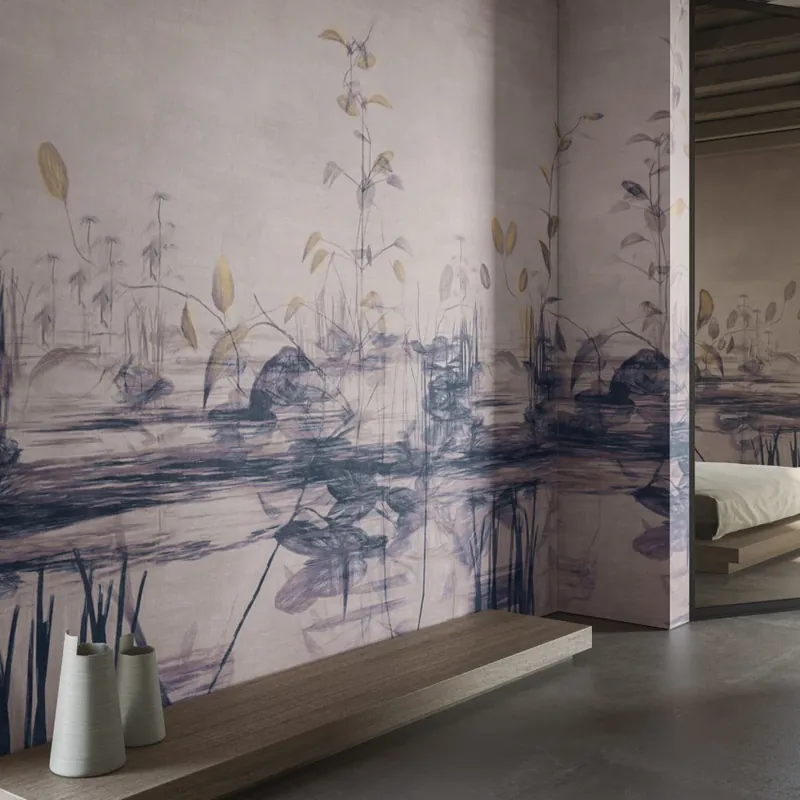 Stillness, Variant 1, Glamora Tapet floral minimalist Stillness Livrare rapidă