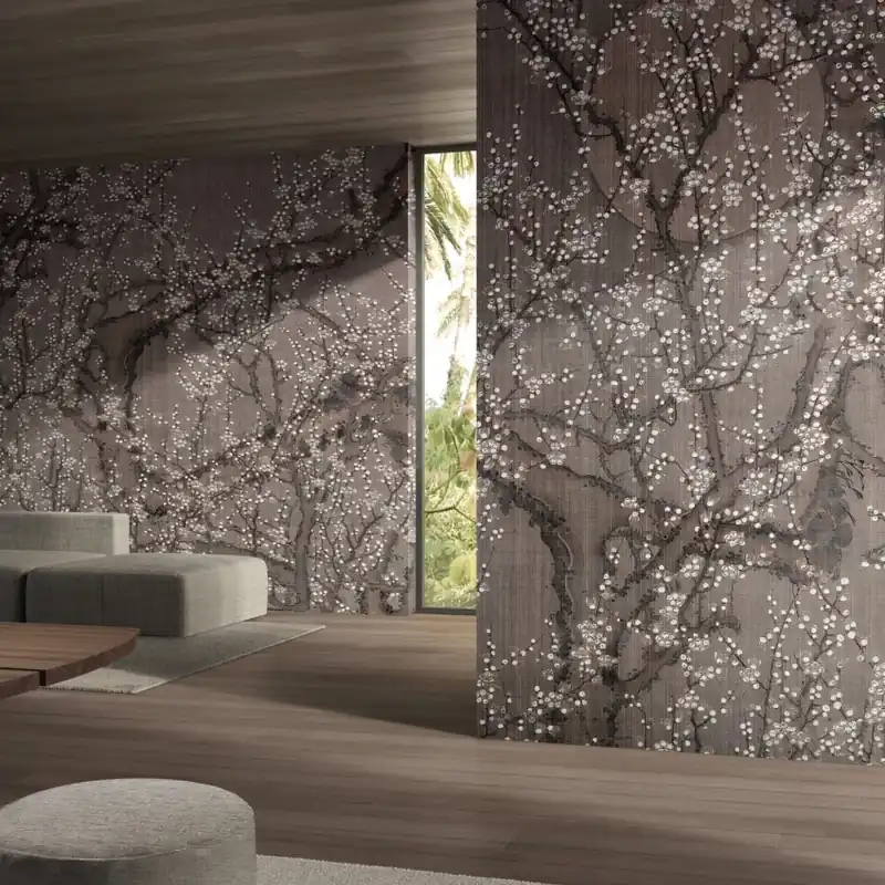 Bacio, Variant 1, Glamora Tapet cu design floral elegant și minimalist Disponibil imediat