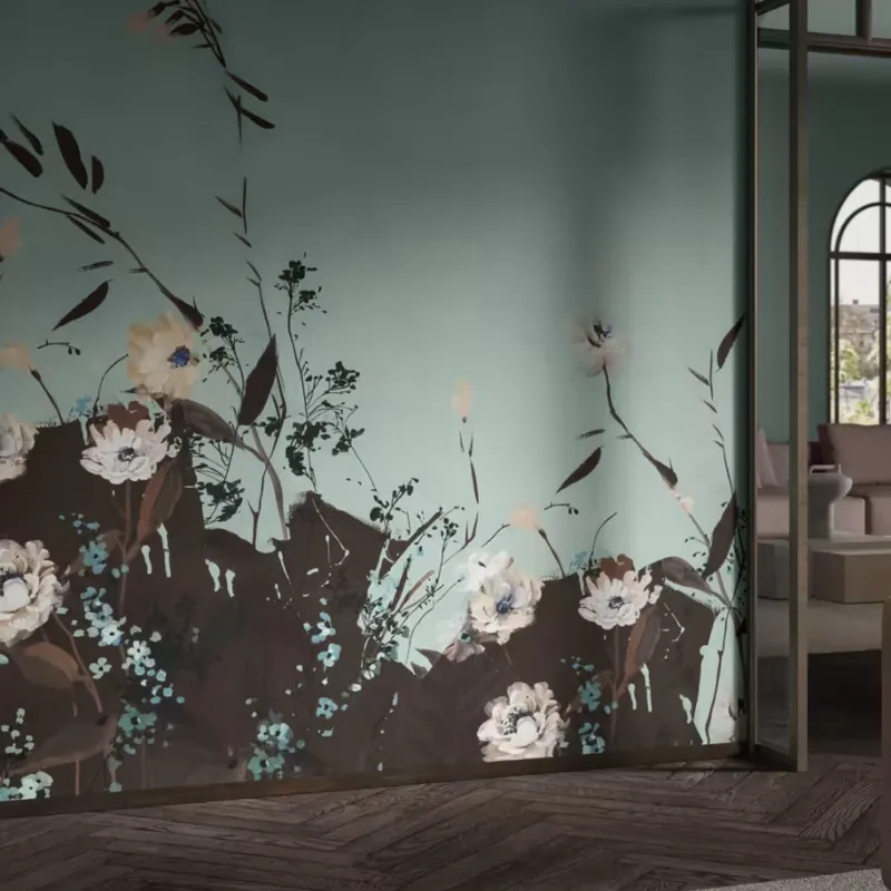 Siche, Variant 1, Glamora Tapet cu flori delicate pentru un decor elegant Discount