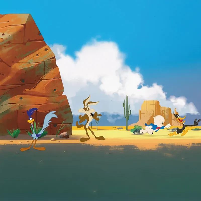 Ofertă Looney Tunes 206 (WBLT206-1), Londonart Dă Viață Pereților cu o Scenă Iconic Looney Tunes