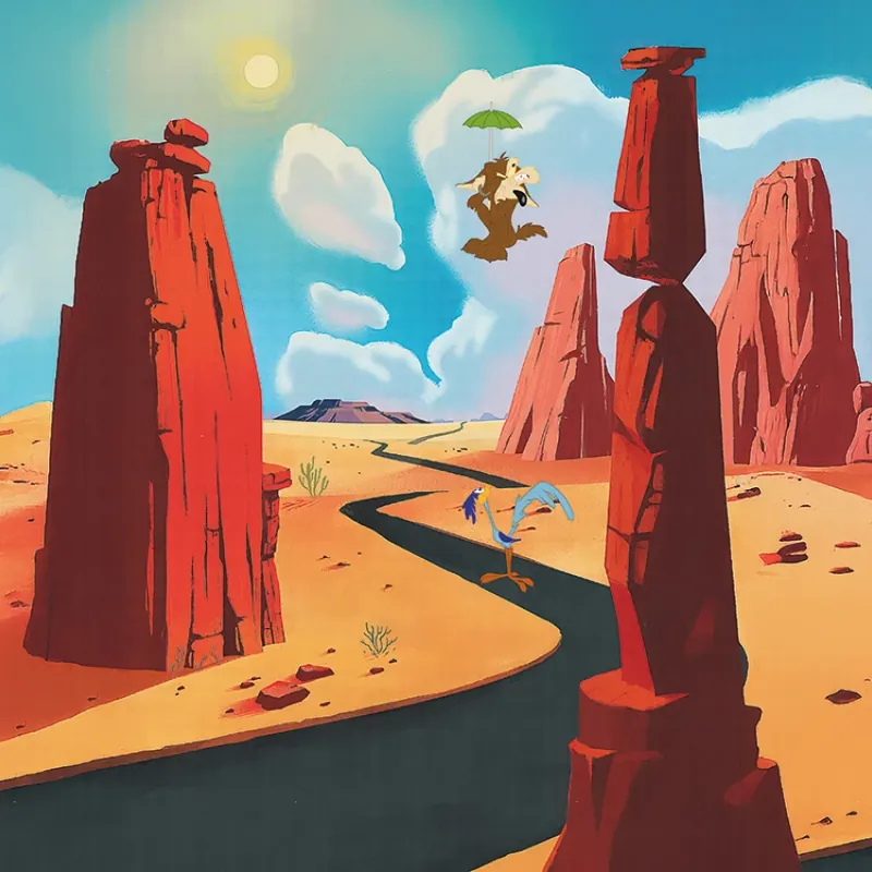 Super ofertă Looney Tunes 202 (WBLT202-1), Londonart Fototapet animat cu personaje clasice și aventuri iconice