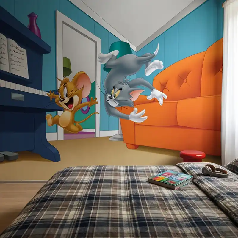 Ofertă specială Tom and Jerry 123 (WBT&J123-1), Londonart Transformă Camera Copilului cu Fototapete Jucăușe