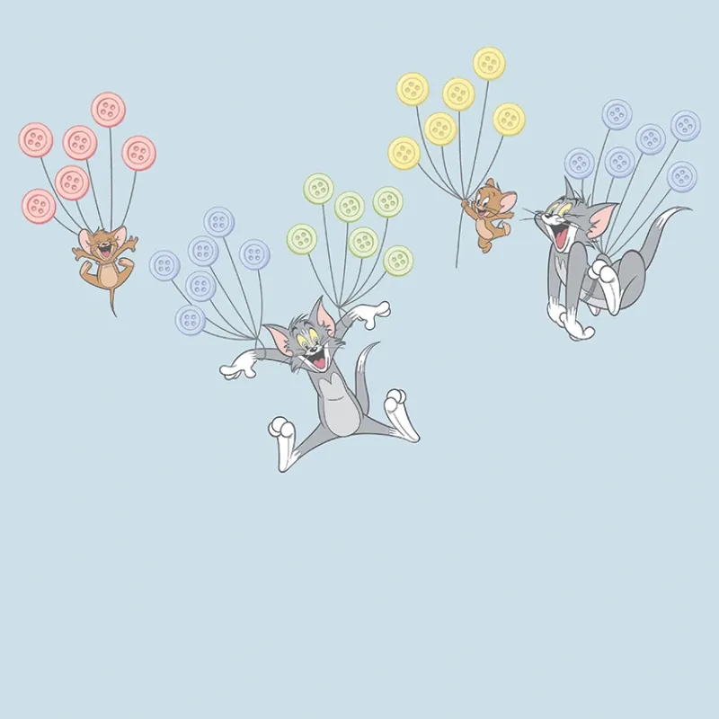 Reduceri Tom and Jerry 121 (WBT&J121-1), Londonart Tapet Vesel cu Tom și Jerry - Aventuri Aeriene