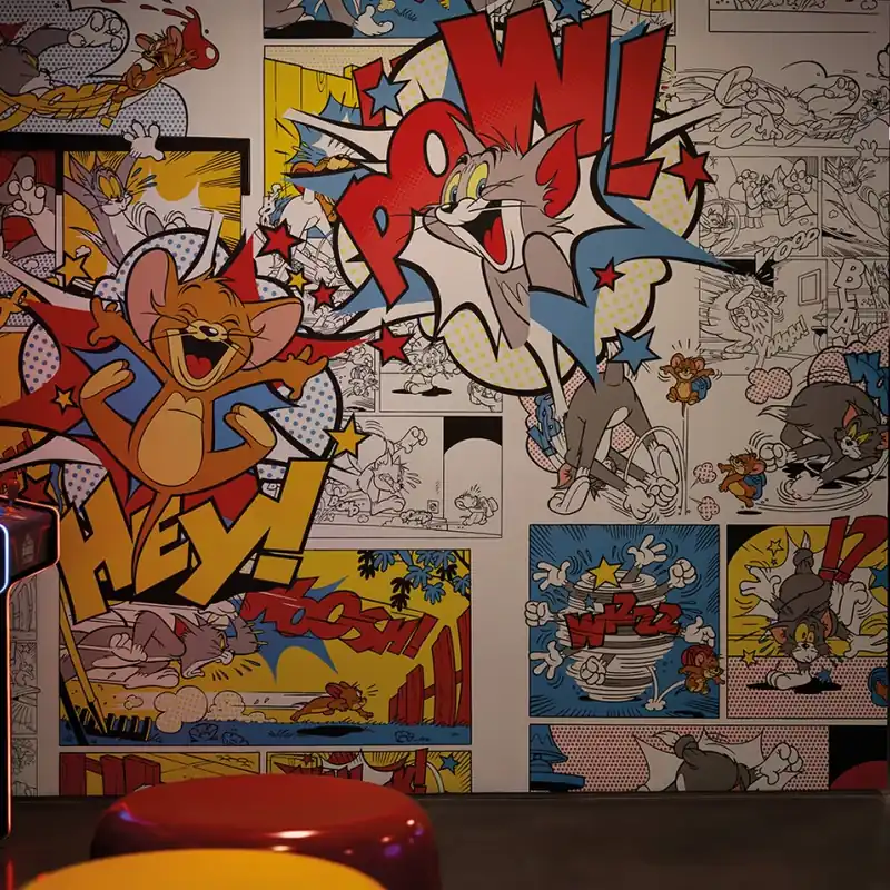 Plată sigură Tom and Jerry 105 (WBT&J105-1), Londonart Transformă Spațiul cu un Decor Plin de Energie!