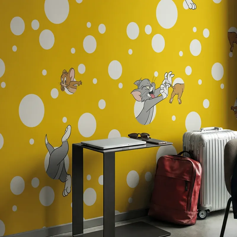 Tom and Jerry 104 (WBT&J104-1), Londonart Creează o Atmosferă Plină de Distracție cu Fototapet pentru Copii Comandă acum